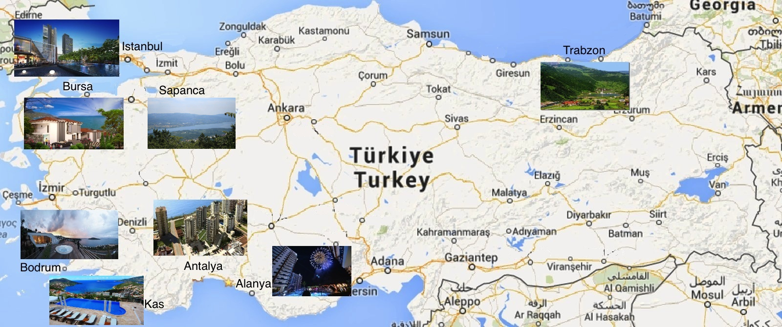 Turkiye Map